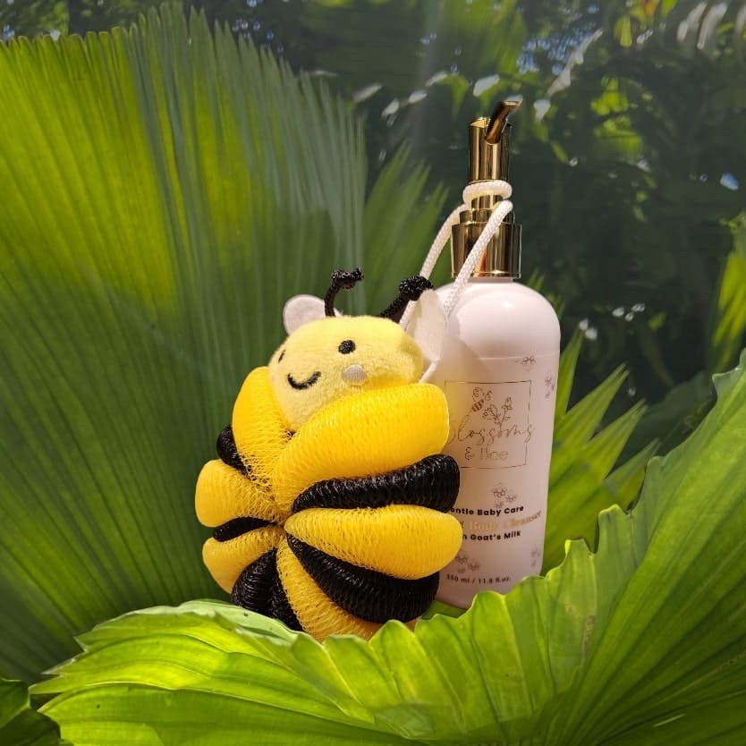 Baby Soothing Cleanser with goats milk and FREE Scrub Bee.