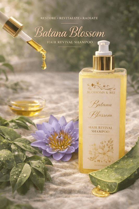 Batana & Blossom Hair Revival Shampoo | Gentle Postpartum Hair Support Cleanse