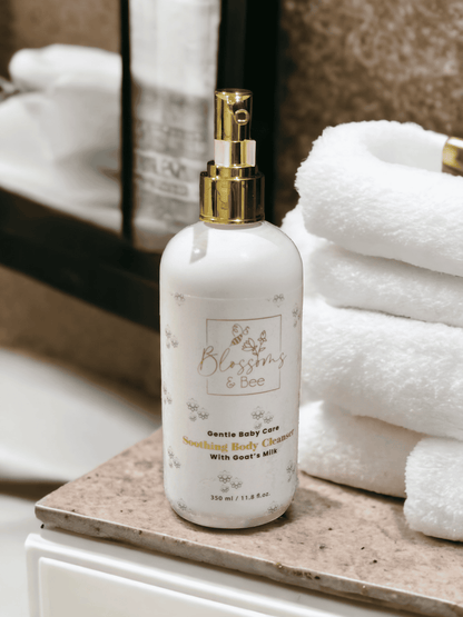 Baby Soothing Cleanser with goats milk and FREE Scrub Bee.